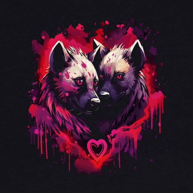 Hyena Couple Valentine by JH Mart